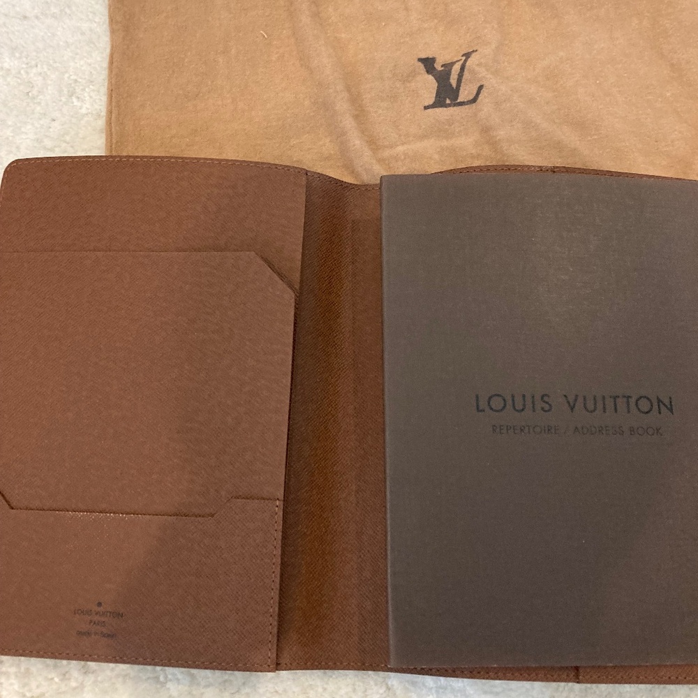 Louis Vuitton Brown Leather Planner/Journal Cover